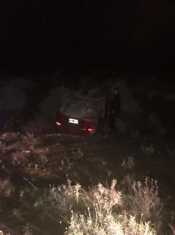 Volcó en cercanías al barrio Sarmiento 