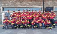 Brigadistas chubutenses colaboran en el control del incendio forestal en Jujuy