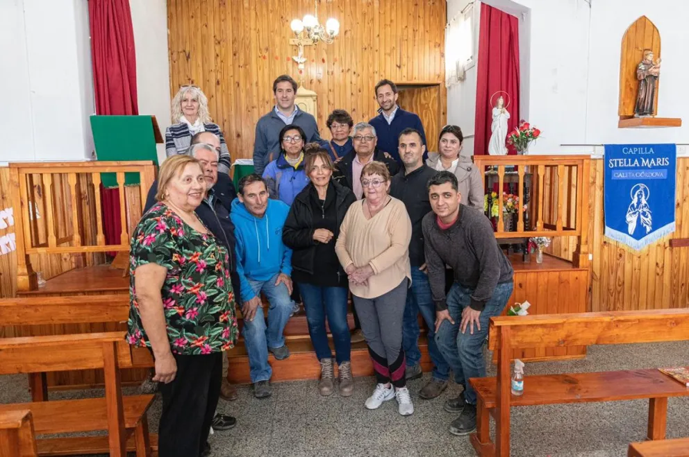 La Capilla de Caleta Córdova cumple 50 años y Luque confirmó que el Municipio ampliará el edificio