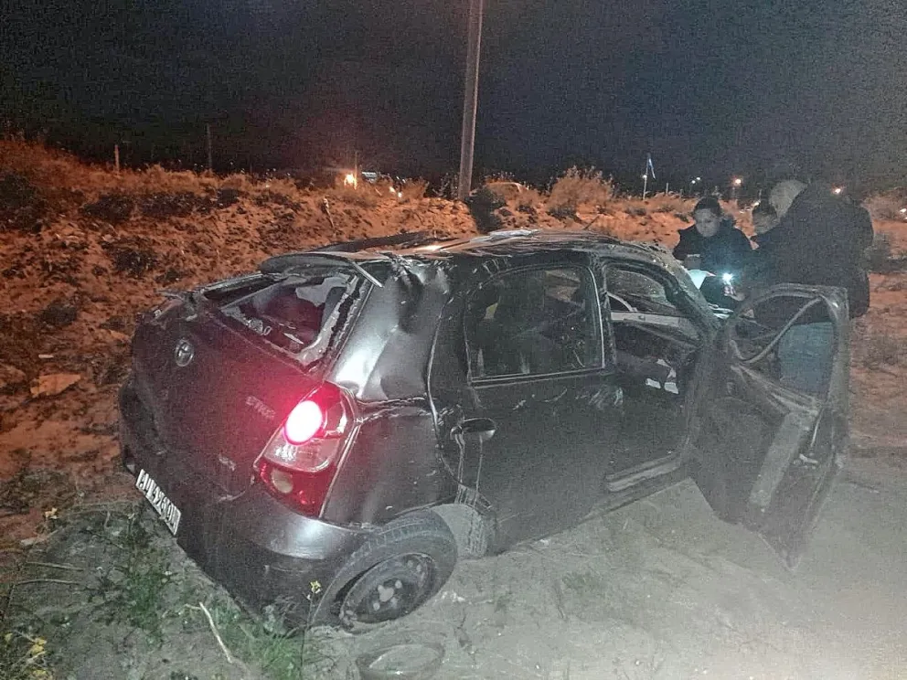Conducía alcoholizado y volcó en Kilómetro 12