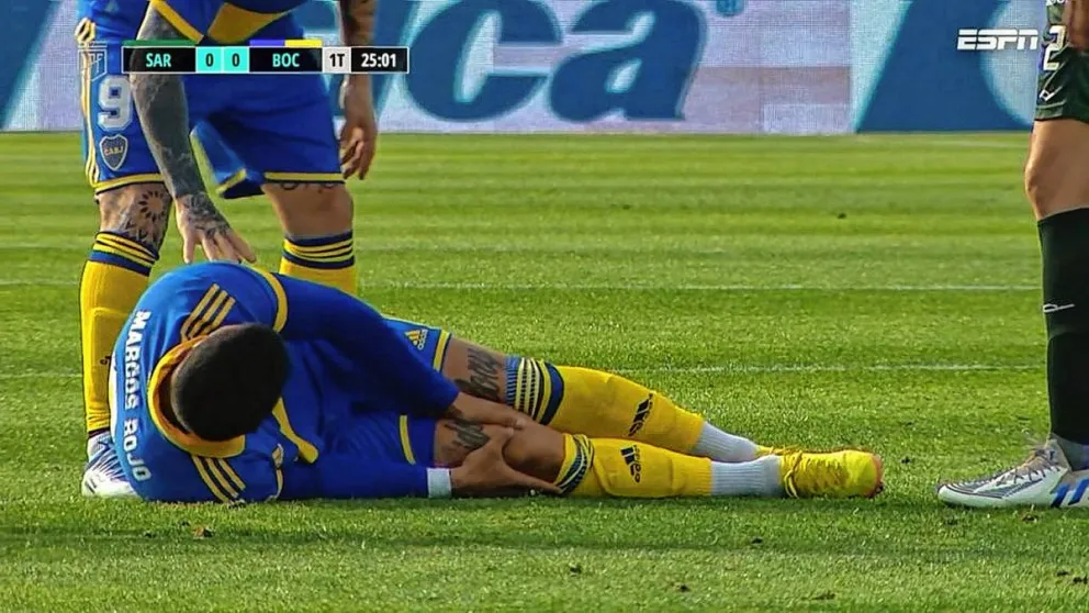 Video: Así fue el minuto fatal de Rojo, erró un penal y se lesionó la rodilla