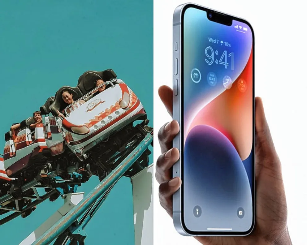El iPhone 14 activa el detector de accidentes al subir a una montaña rusa