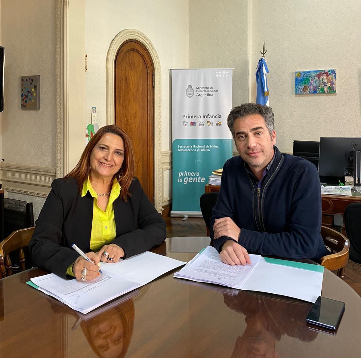 El Gobierno de la Provincia firmó un convenio para mejorar en el CAF María Goretti de Comodoro Rivadavia