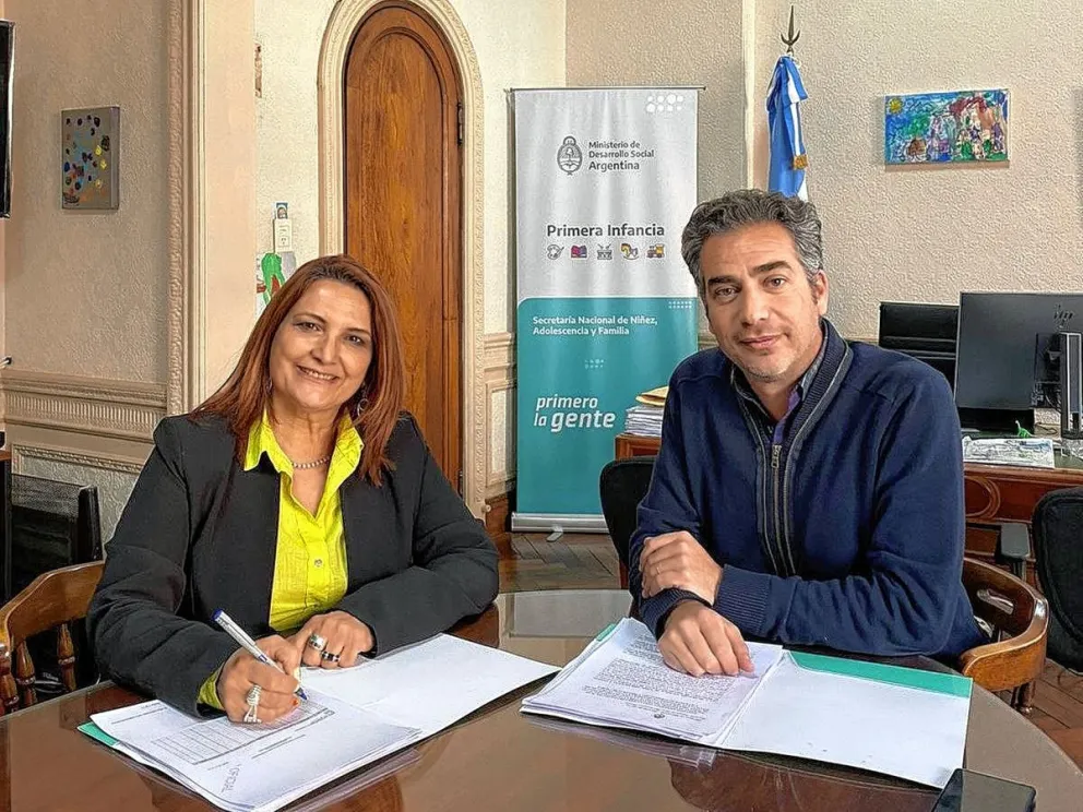 Provincia firmó un convenio para mejorar el CAF María Goretti