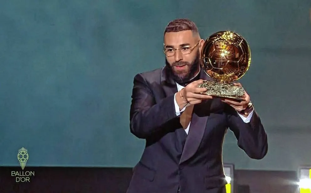 Karim Benzema ganó el Balón de Oro 2022