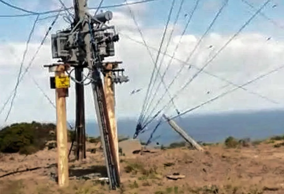 Cayó un transformador en el “sector de antenas” del Chenque