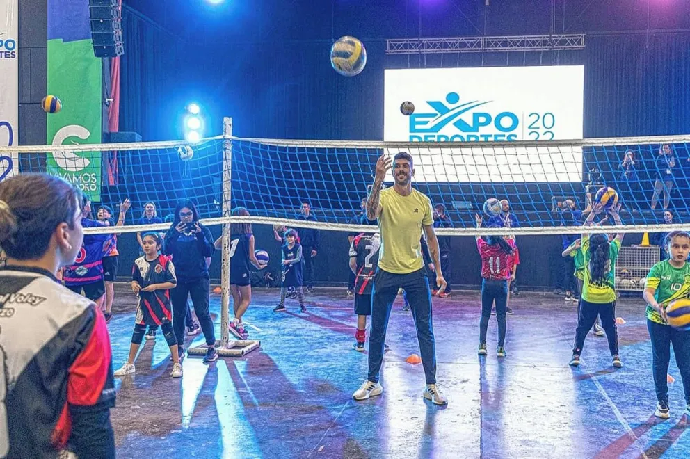 Facundo Conte revolucionó la segunda jornada de la Expo Deportes 2022