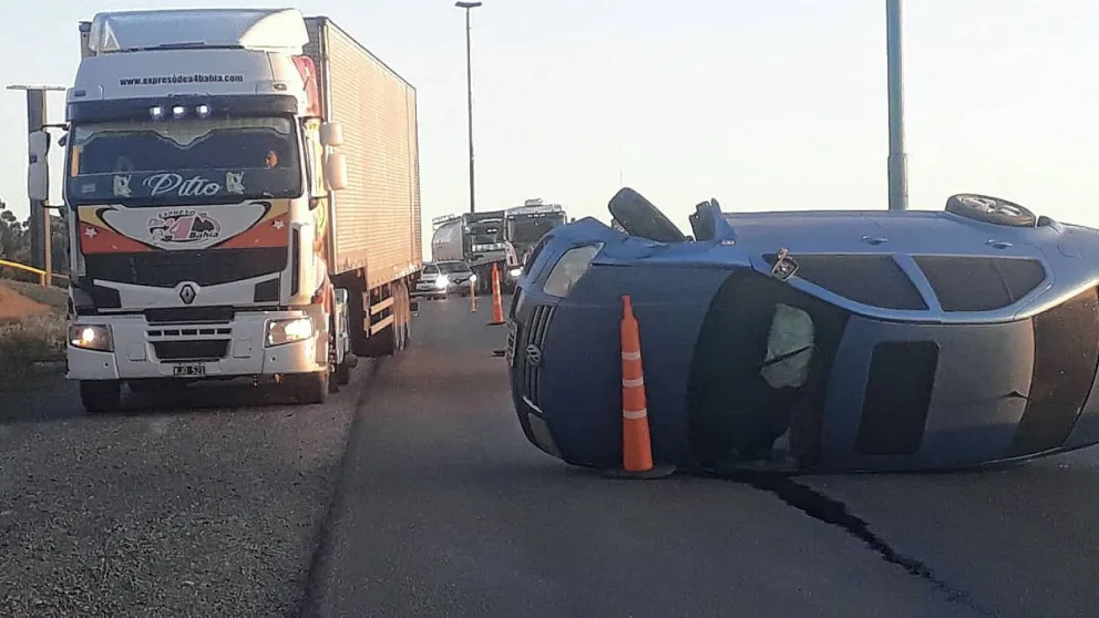 Vuelco en Ruta 3