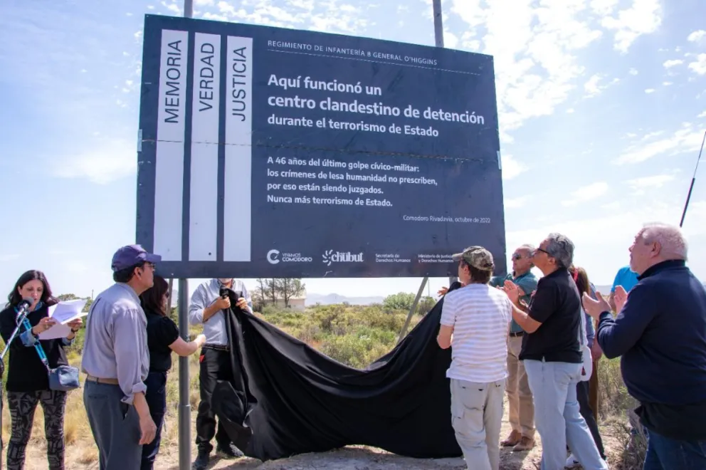 Se señalizó el lugar donde funcionó un centro clandestino de detención en Comodoro durante la dictadura