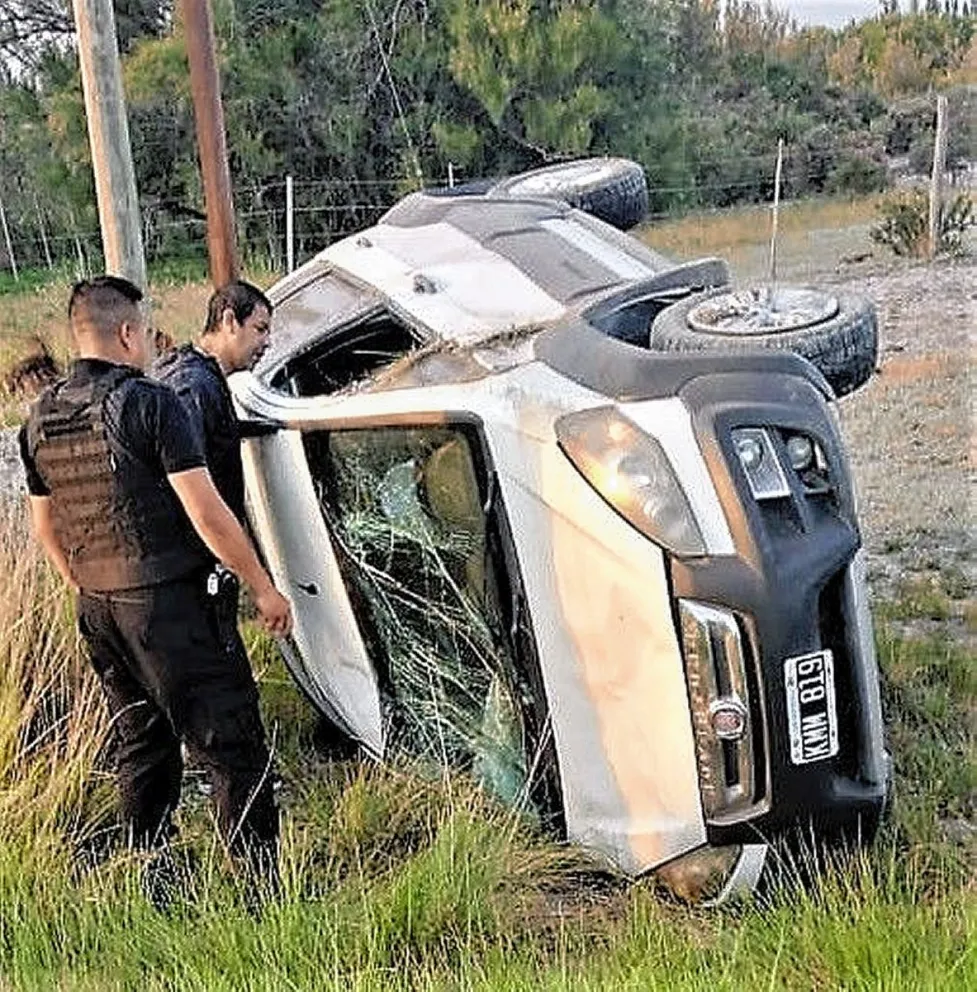 Hubo un vuelco entre Rawson y Trelew, y el conductor del vehículo terminó en el hospital