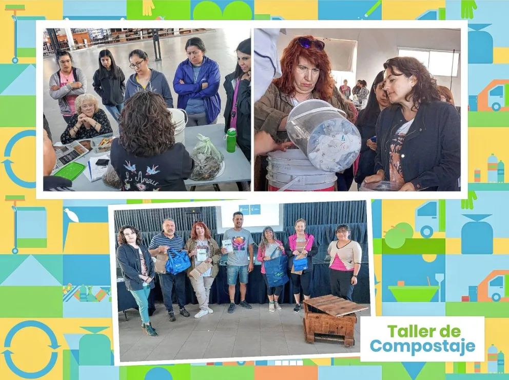 Gran convocatoria en el Taller de Compostaje que se realizó en el Centro Cultural