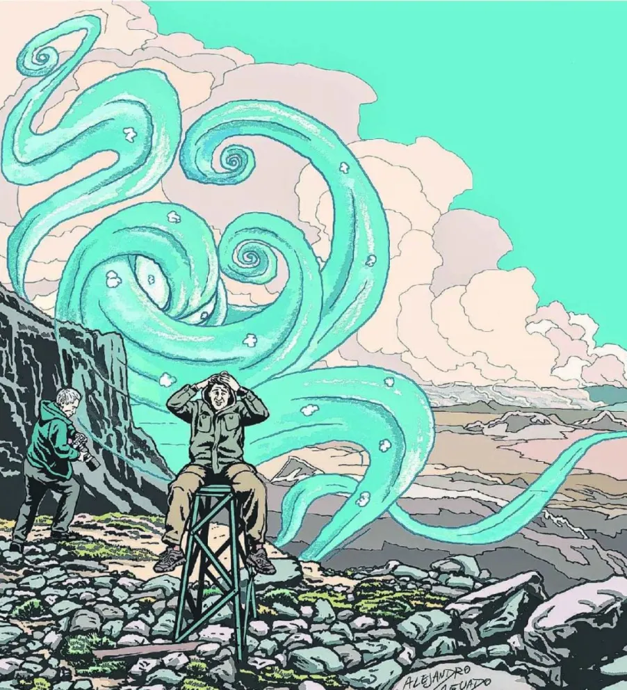 En la cima del coloso Pico Oneto 