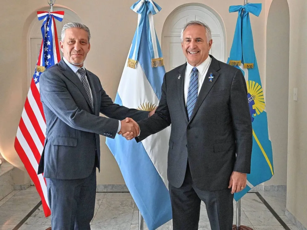 Arcioni recibió en Rawson al embajador de Estados Unidos en Argentina, Marc Stanley