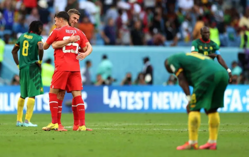 Suiza venció a Camerún en el primer partido del Grupo G