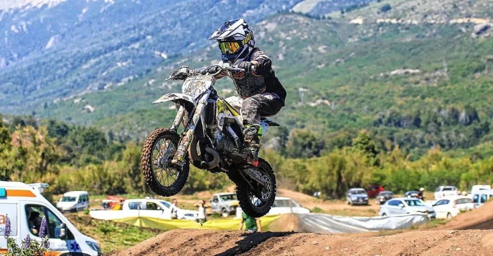 Motocross: Santino Valdebenito fue segundo en Zapala