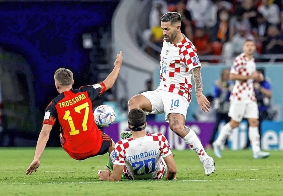 Croacia igualó frente Bélgica y se clasificó a los octavos de final