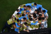 VIDEO: el festejo de los jugadores con los hinchas argentinos en el estadio Lusail