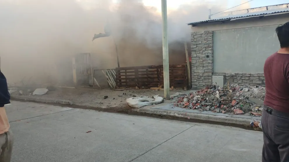 Se incendió una vivienda en barrio Abel Amaya