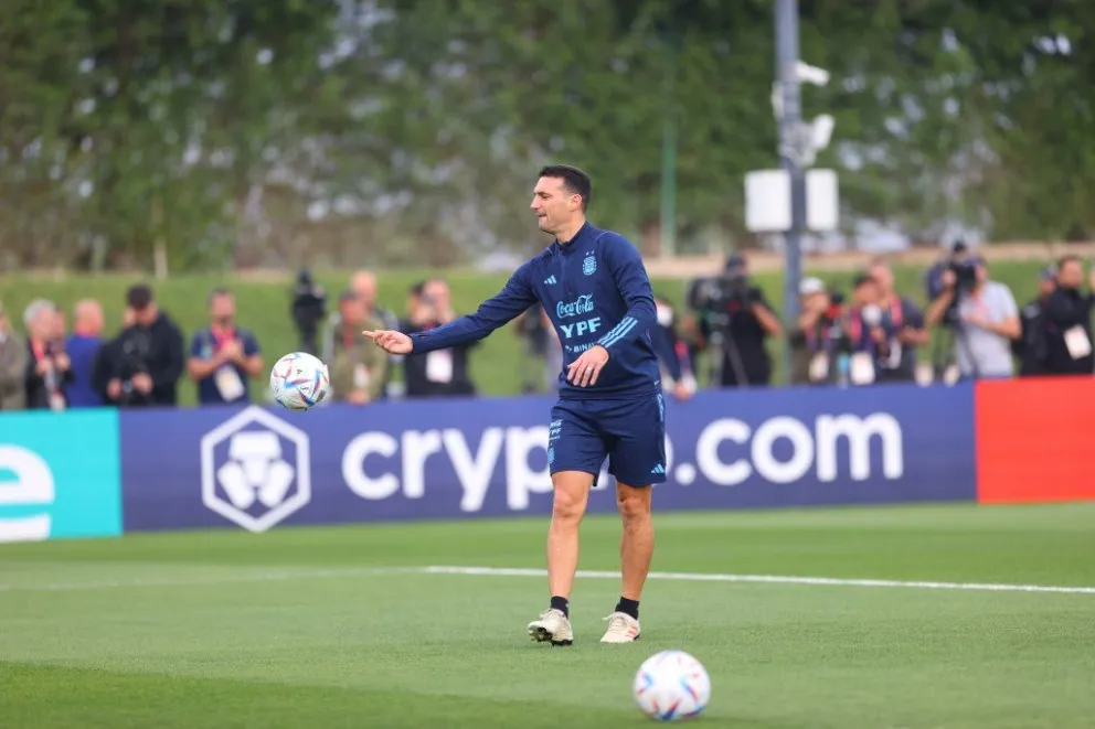 La Selección argentina se volvió a entrenar con buenas noticias para Scaloni de cara al partido con Croacia