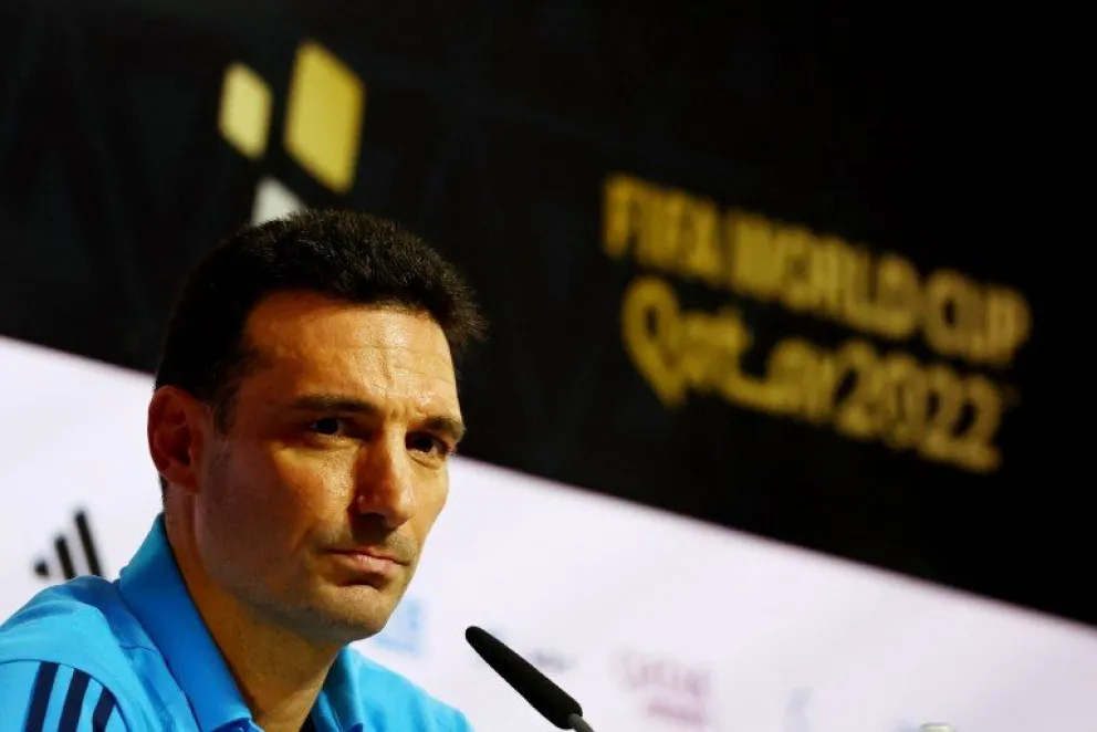 Scaloni: "Esperemos poder ganar la copa en el que podría ser el último partido de Messi en un Mundial"