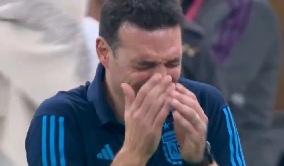Video: el desgarrador llanto de Lionel Scaloni