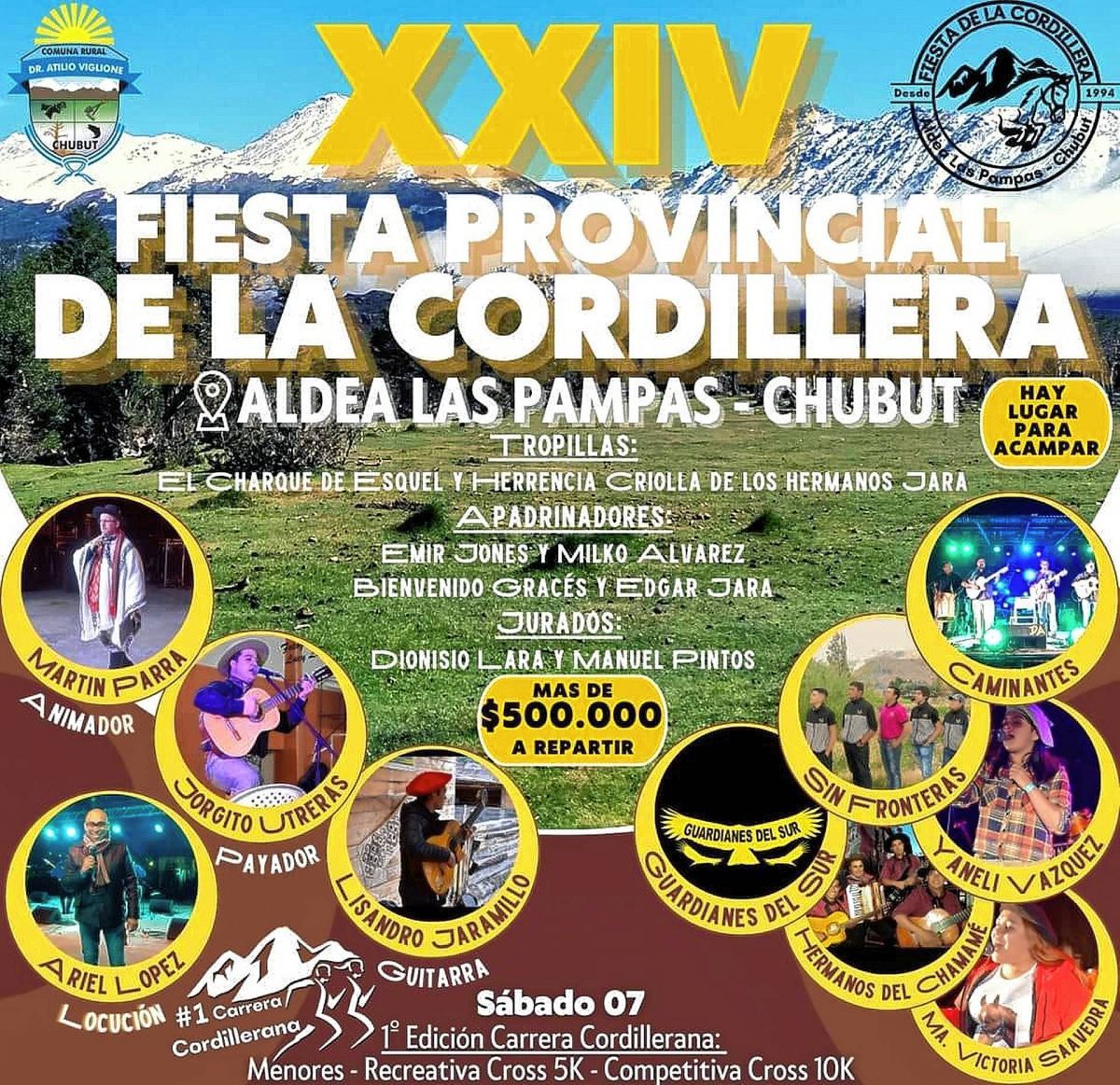 Atilio Viglione, Cushamen y Rawson celebran sus fiestas populares este fin de semana