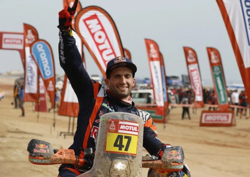El argentino Kevin Benavides ganó por segunda vez el Rally Dakar en la categoría motos