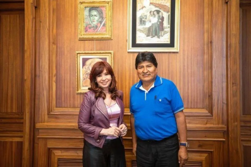 Cristina Kirchner se reunió en el Senado con Evo Morales y Xiomara Castro, pero tuvieron que posponer con Lula Da Silva