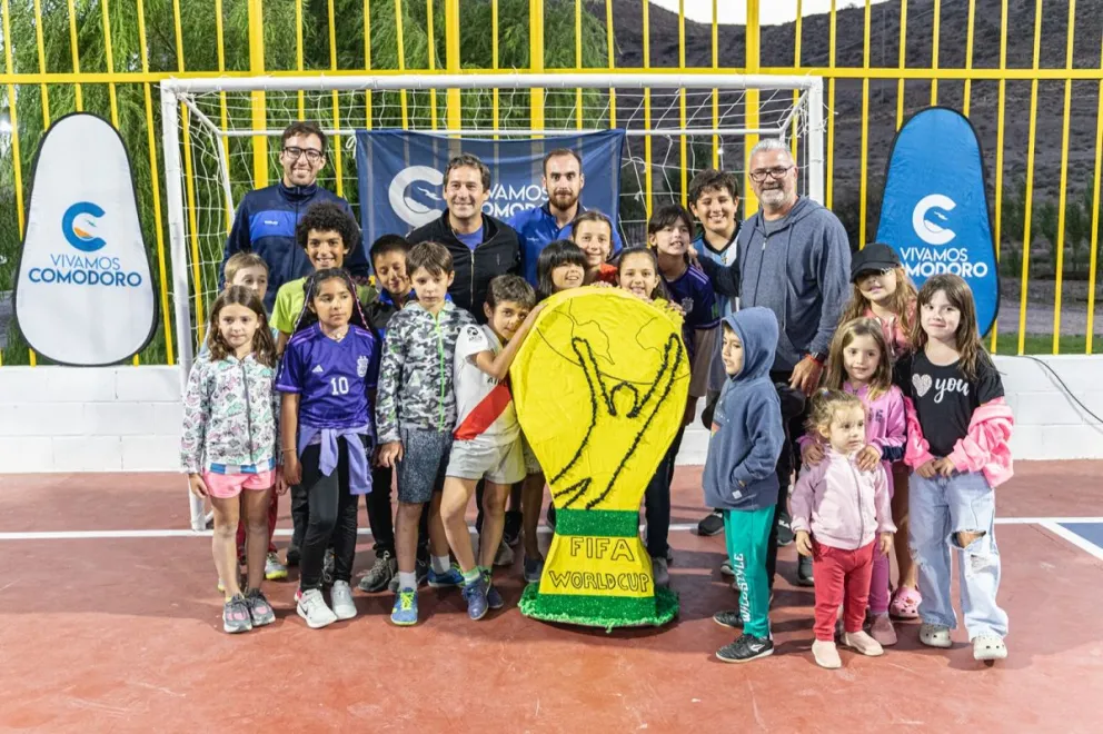 El Municipio inauguró un nuevo playón que se construyó en conjunto con los vecinos del barrio
