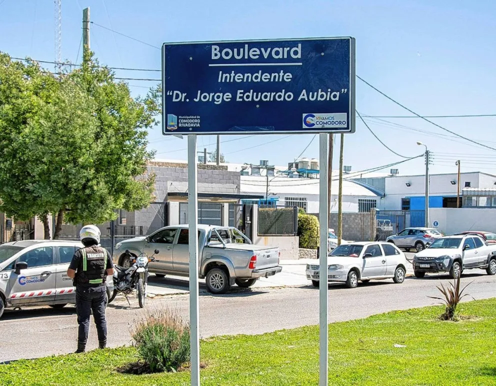 Un boulevard del barrio Stella Maris lleva el nombre del exintendente Jorge Aubía 