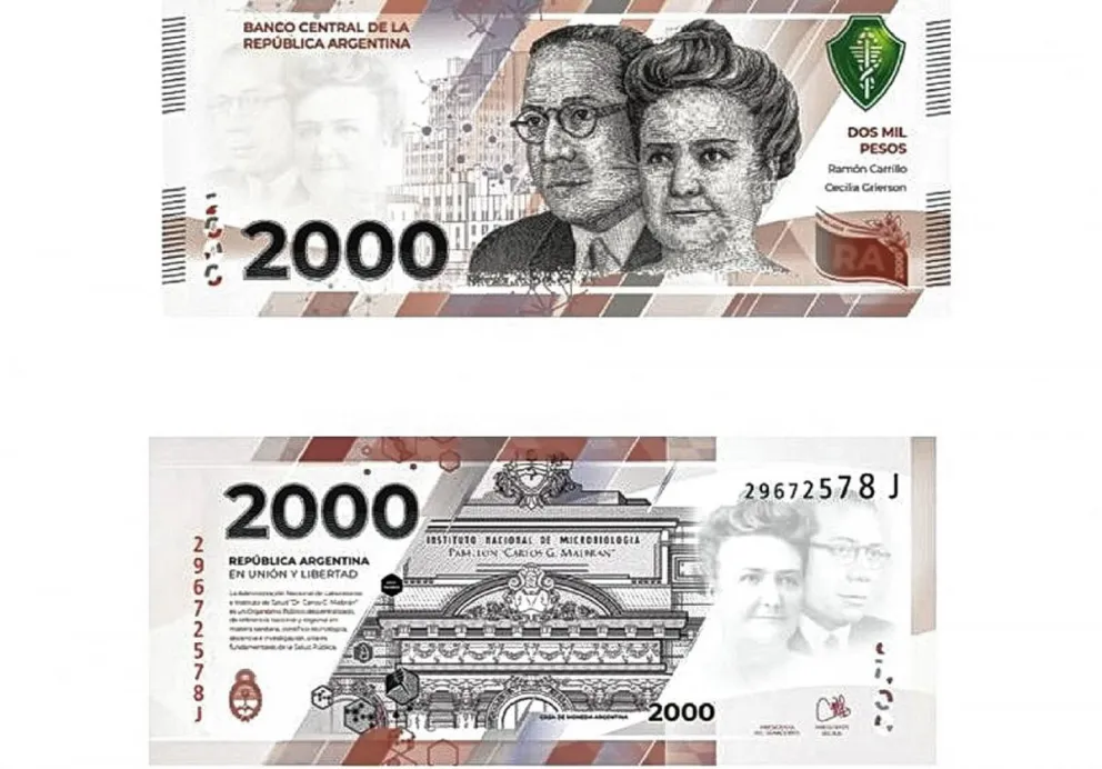 El Banco Central emitirá un billete de 2 mil pesos