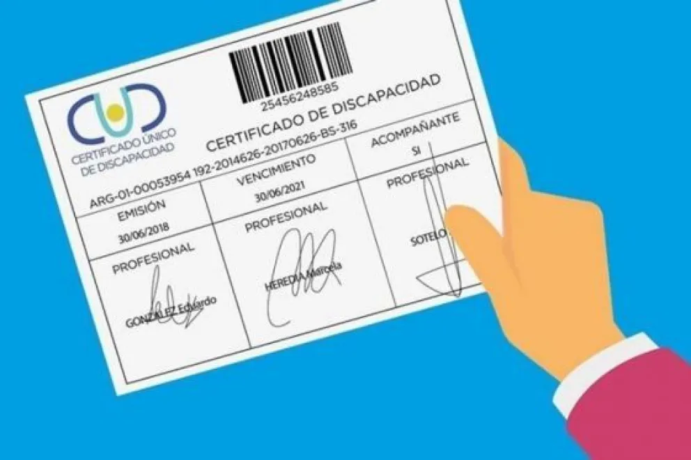Provincia informó nueva prórroga de los vencimientos de los Certificados Únicos de Discapacidad