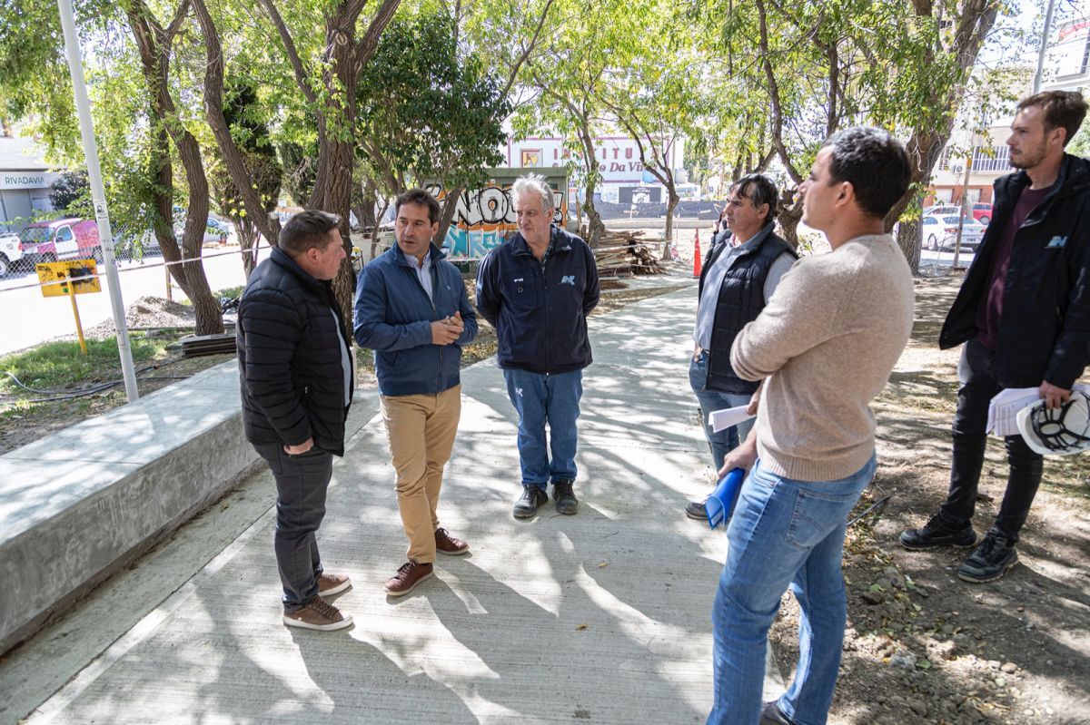 Luque sobre la obra de avenida Rivadavia y España: “Está muy avanzada y pronta a finalizar”