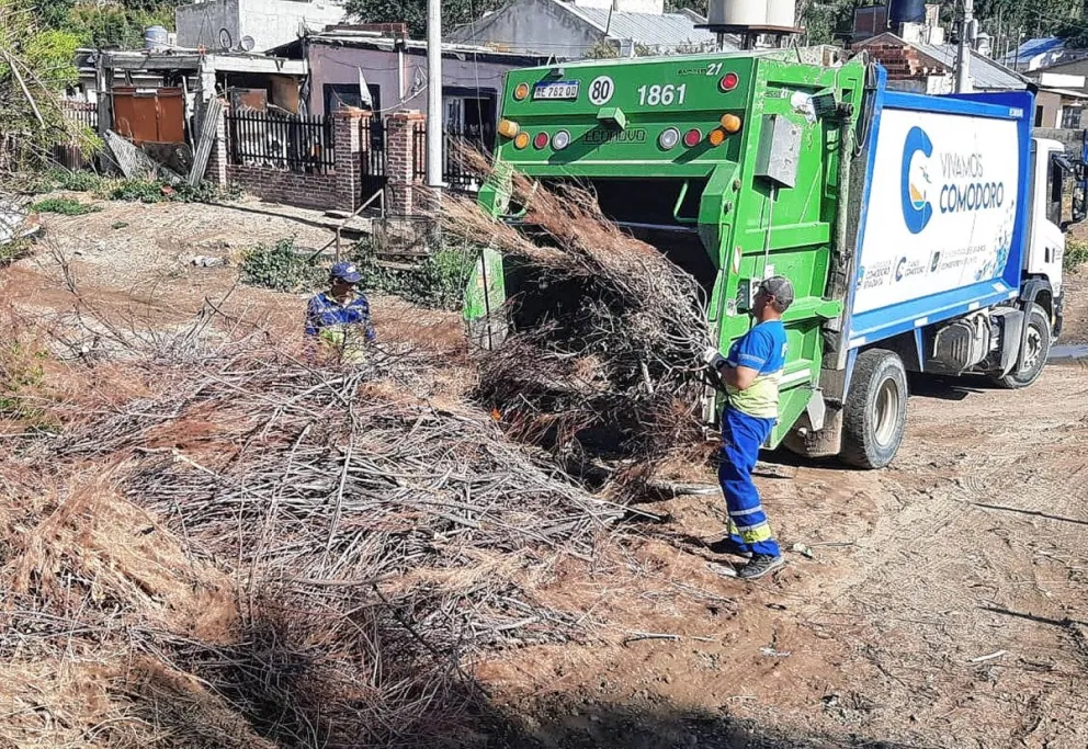 Detalle del servicio de recolección de residuos durante el fin de semana largo