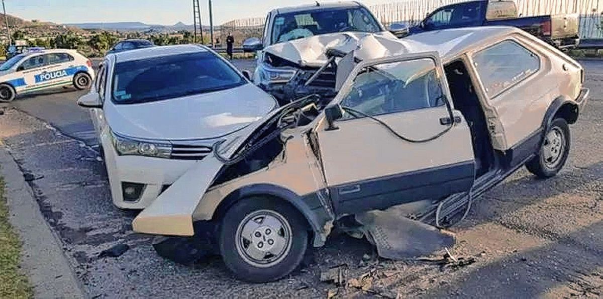 Terrible triple choque se cobró la vida de un joven comodorense