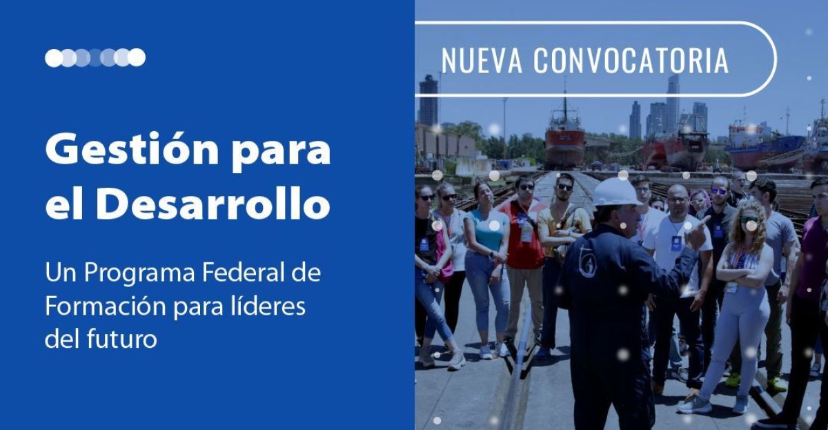 Invitan a jóvenes chubutenses a participar de la Cuarta Edición del Programa “Gestión para el Desarrollo” del CFI