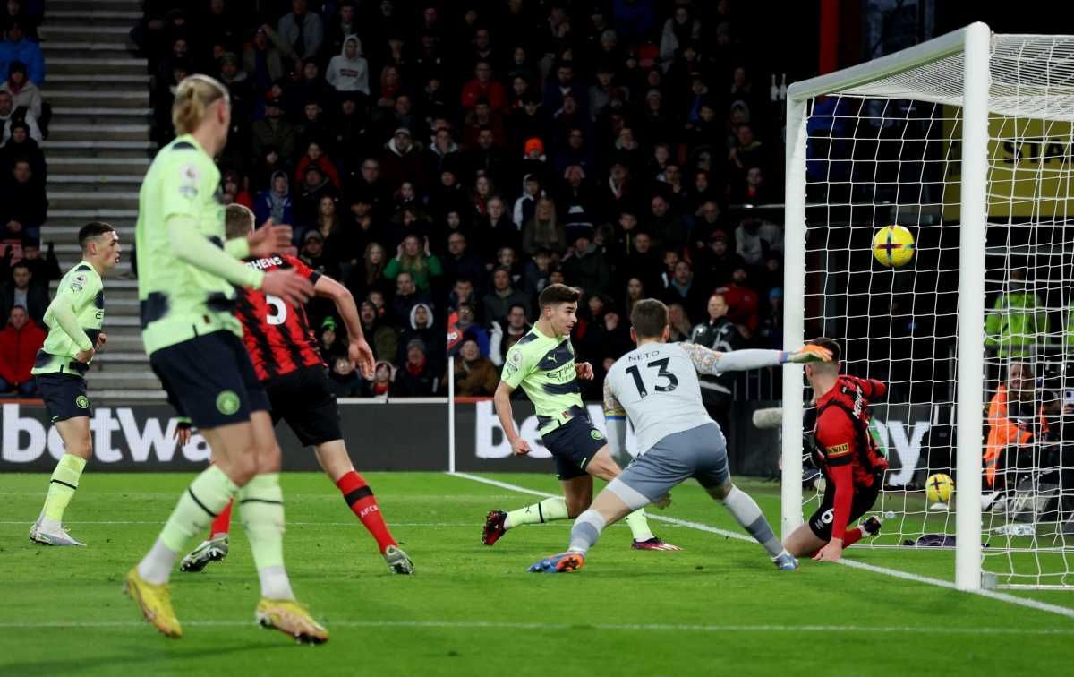 Con un gol de Julán Alvarez, Manchester City goleó a Bournemouth