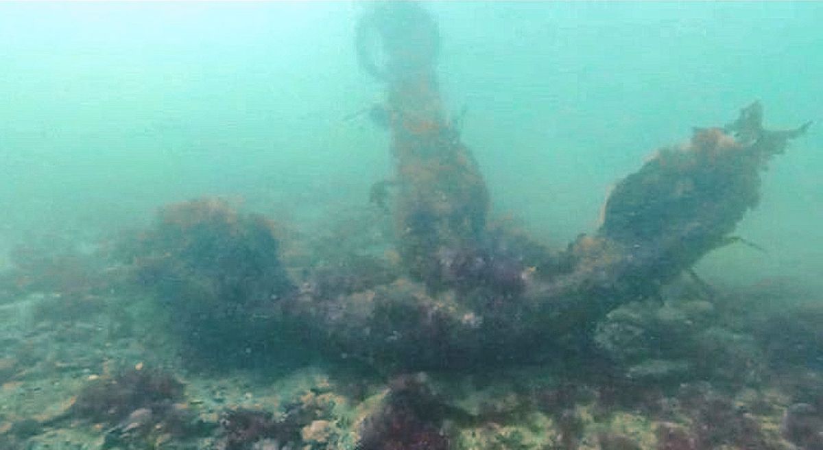 Hallan un ancla antigua cerca de la Isla Pingüino