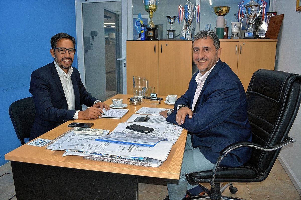 El concejal Barrios Daporta se reunió con Gustavo Hernández en Chubut Deportes