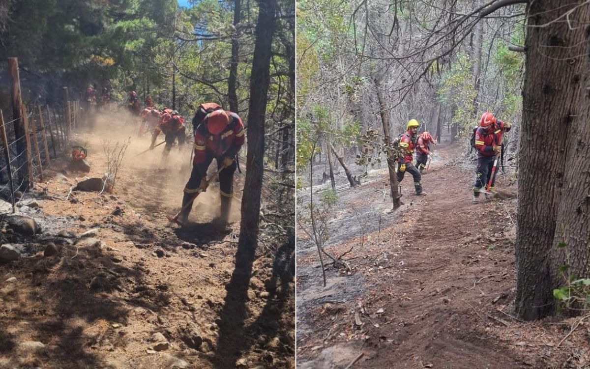 Continúa el despliegue de recursos para controlar incendio en cercanías de Epuyén
