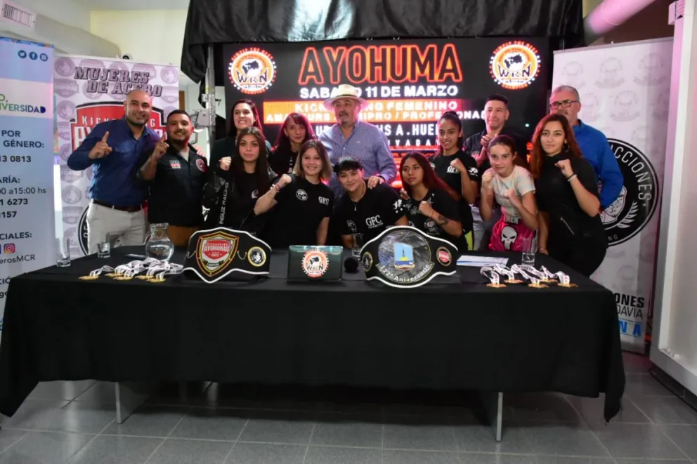 Se presentó “Ayohuma, Mujeres de Acero”, primera velada femenina de Kickboxing