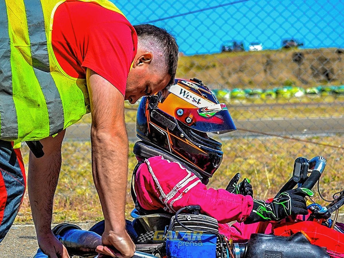 Nazareno Turrez se prepara para correr el Argentino de Karting