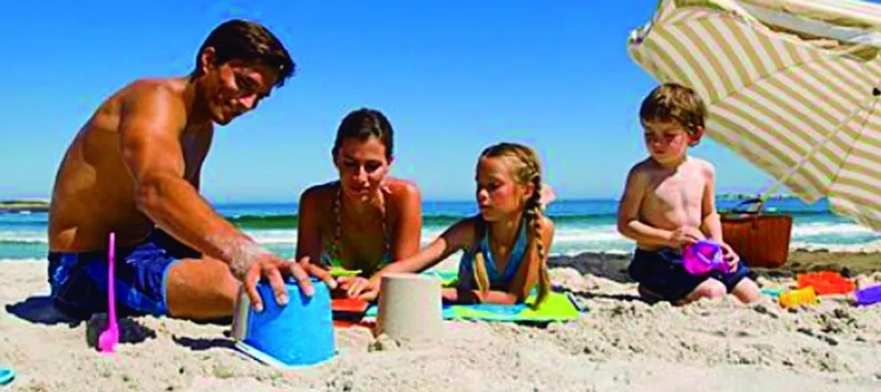 Los niños en la playa