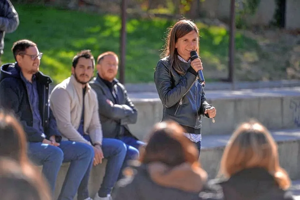 Raverta estuvo en Trelew para  apoyar la candidatura de Coliñir