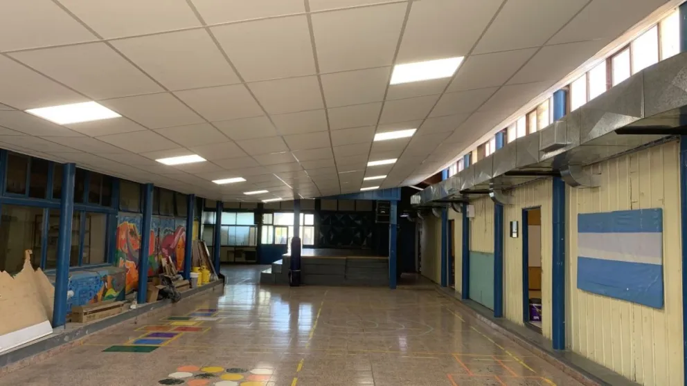 El Gobierno Provincial realizó reparaciones integrales en la Escuela N° 155 de Comodoro Rivadavia 