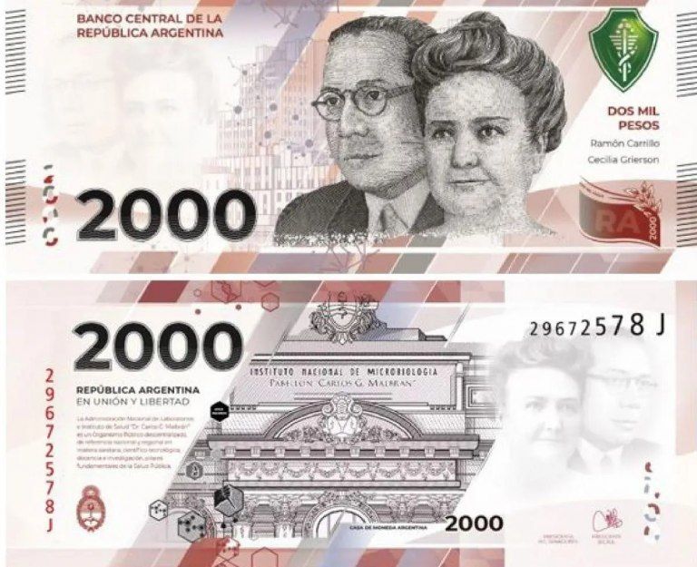 Cuándo comenzarán a circular los billetes de $2.000