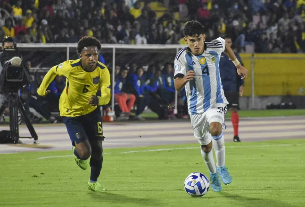 Argentina perdió ante Ecuador en el Sudamericano Sub-17