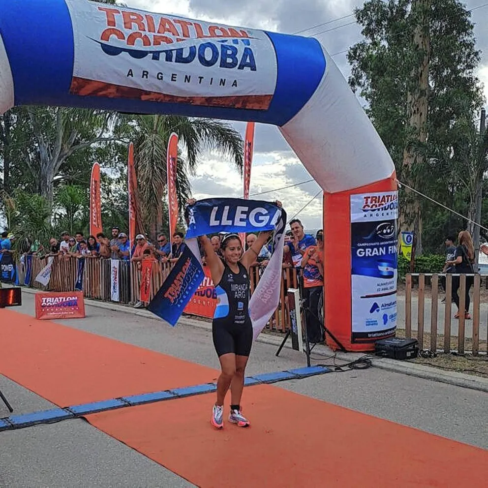Moira Miranda ganó la final del Campeonato Argentino de Triatlón en Córdoba