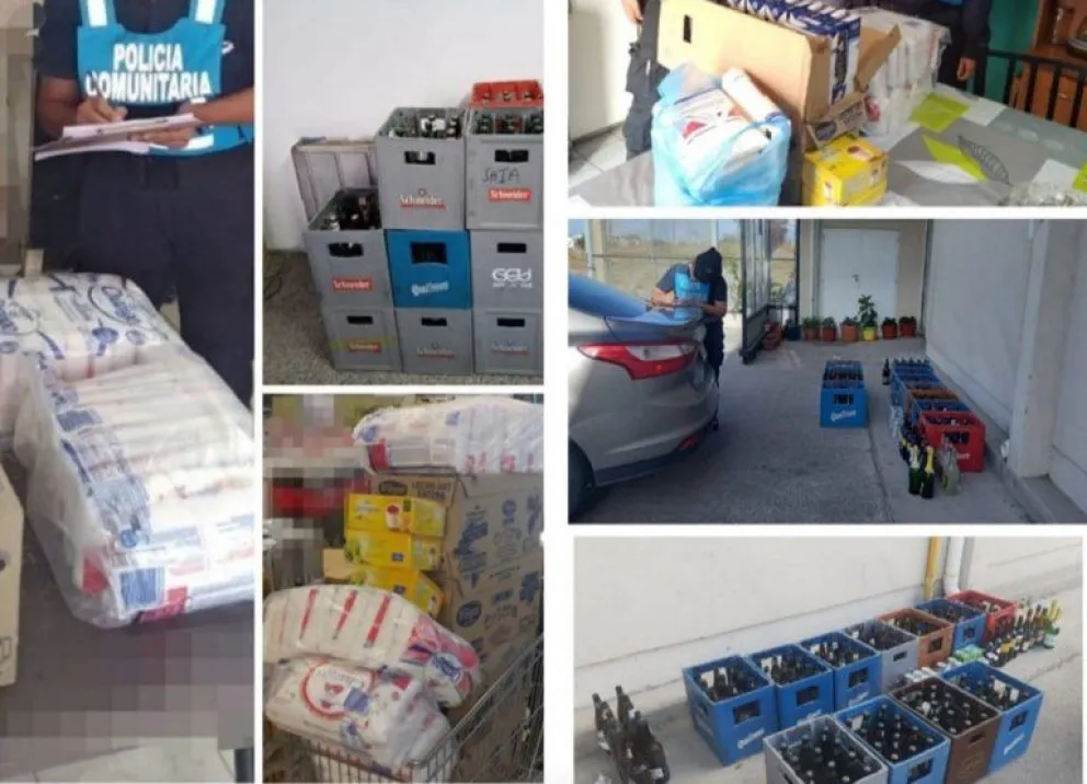 En Trelew la Policía Comunitaria cambia alcohol por alimentos y los dona a comedores