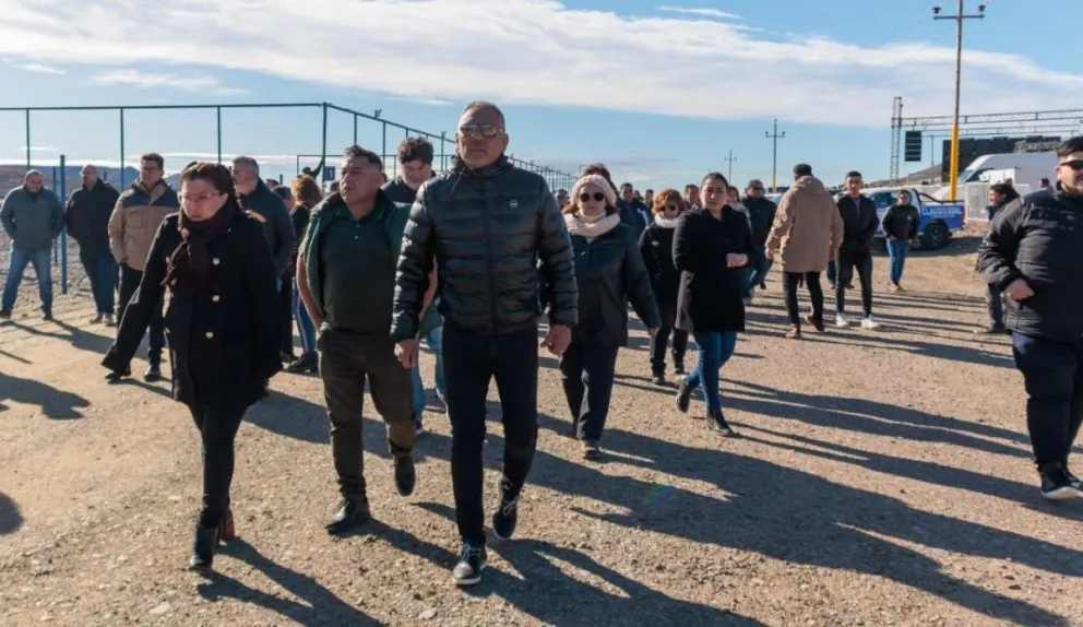 Se inauguró en Cañadón Seco un complejo para engorde de ganado bovino